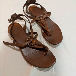 Gucci Brown Leather Women's Sandals